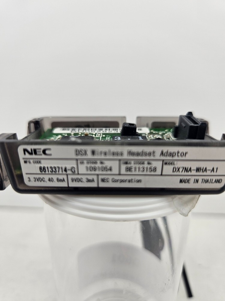 NEC DSX Systems Wireless Headset Adapter BE113158