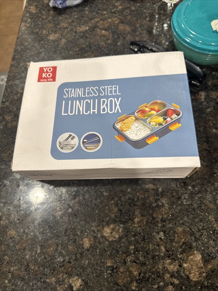 Yoko Stainless Steel Lunch Box - Blue
