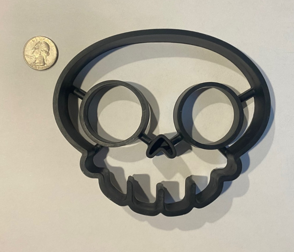 Black Silicone Skull Mold / Shaper / Ring / Kitchen Cooking Tool