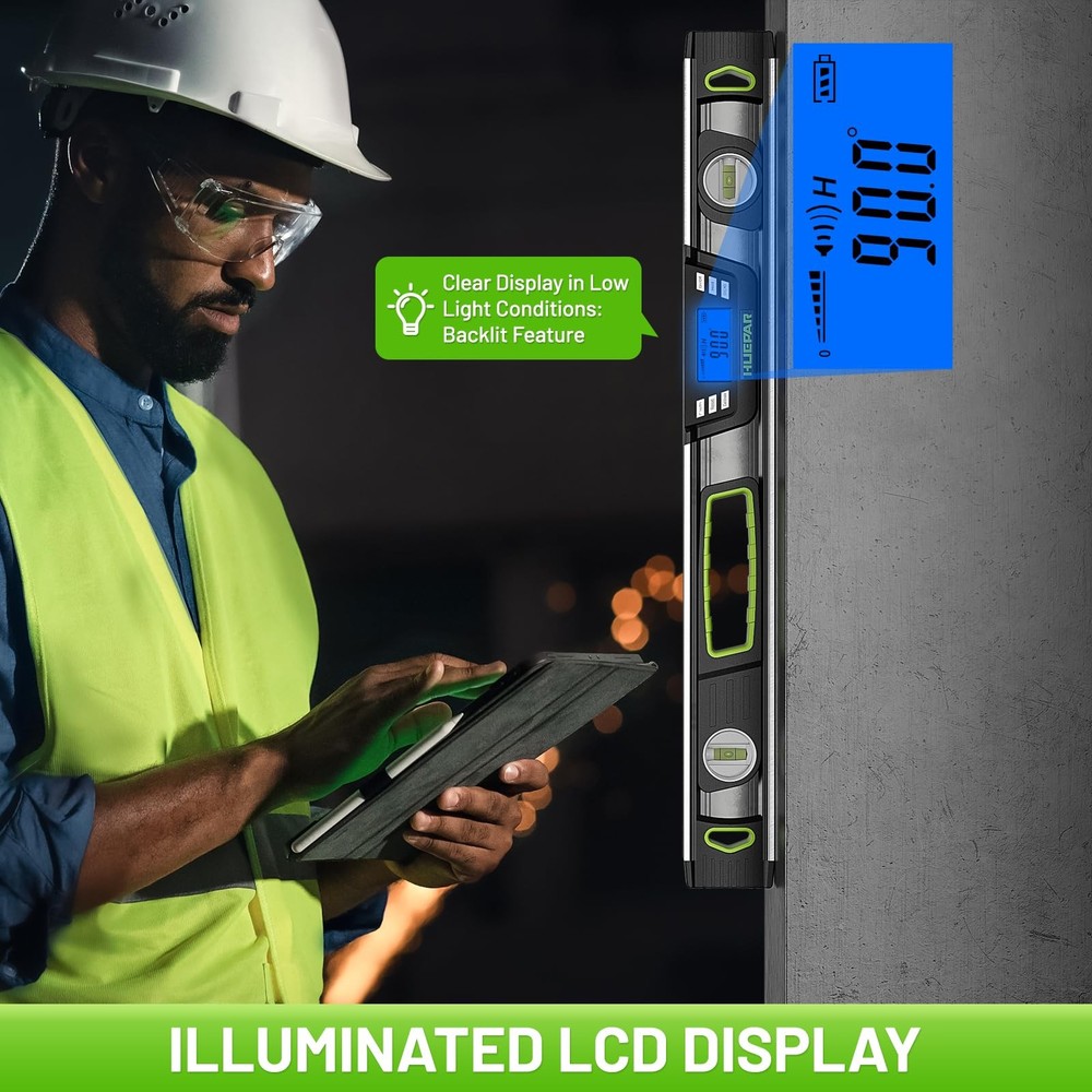 Huepar 48-Inch Digital Level, Professional Smart Precision 48 Inch Level