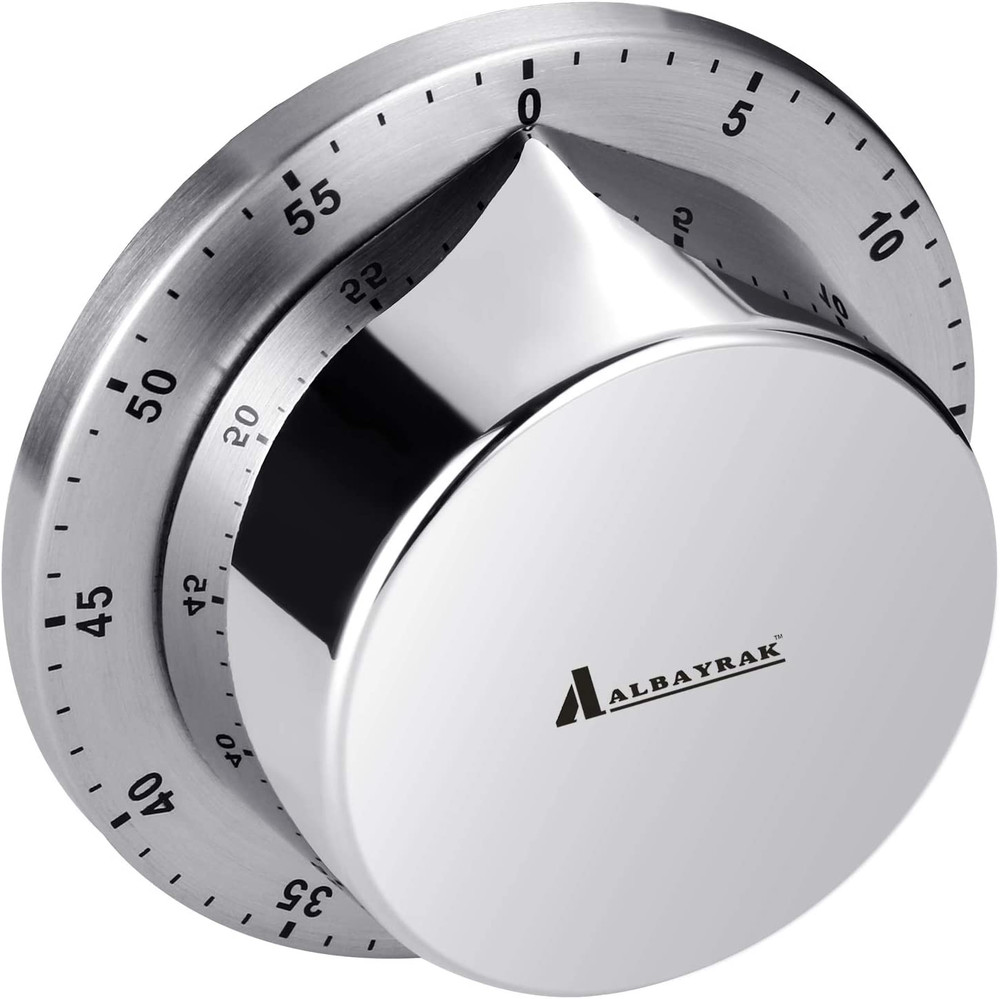 Kitchen Timer, Chef Cooking Timer Clock with Loud Alarm, No Batteries Required,