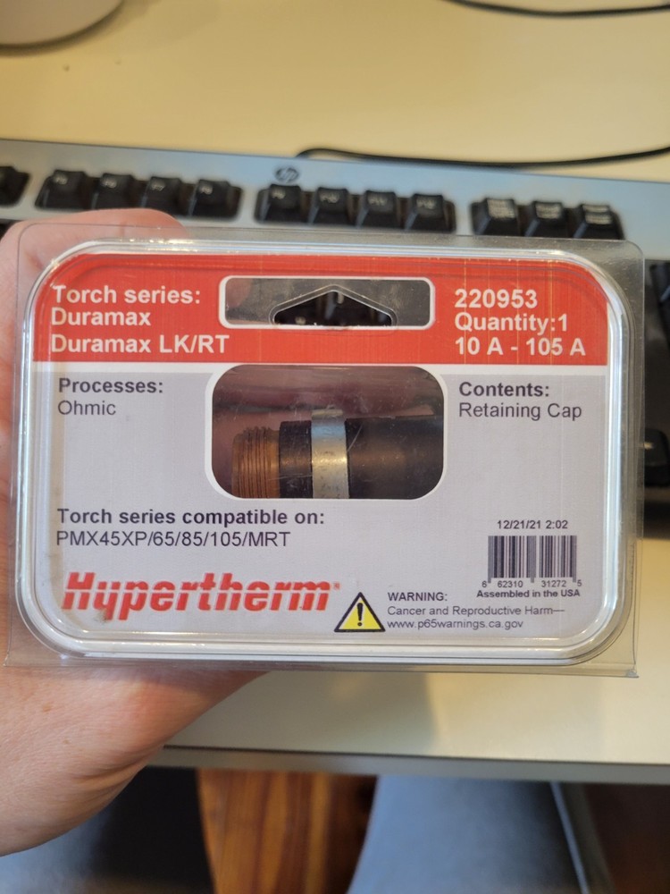 Hypertherm Powermax 65 & 85 Ohmic Retaining Cap (220953)