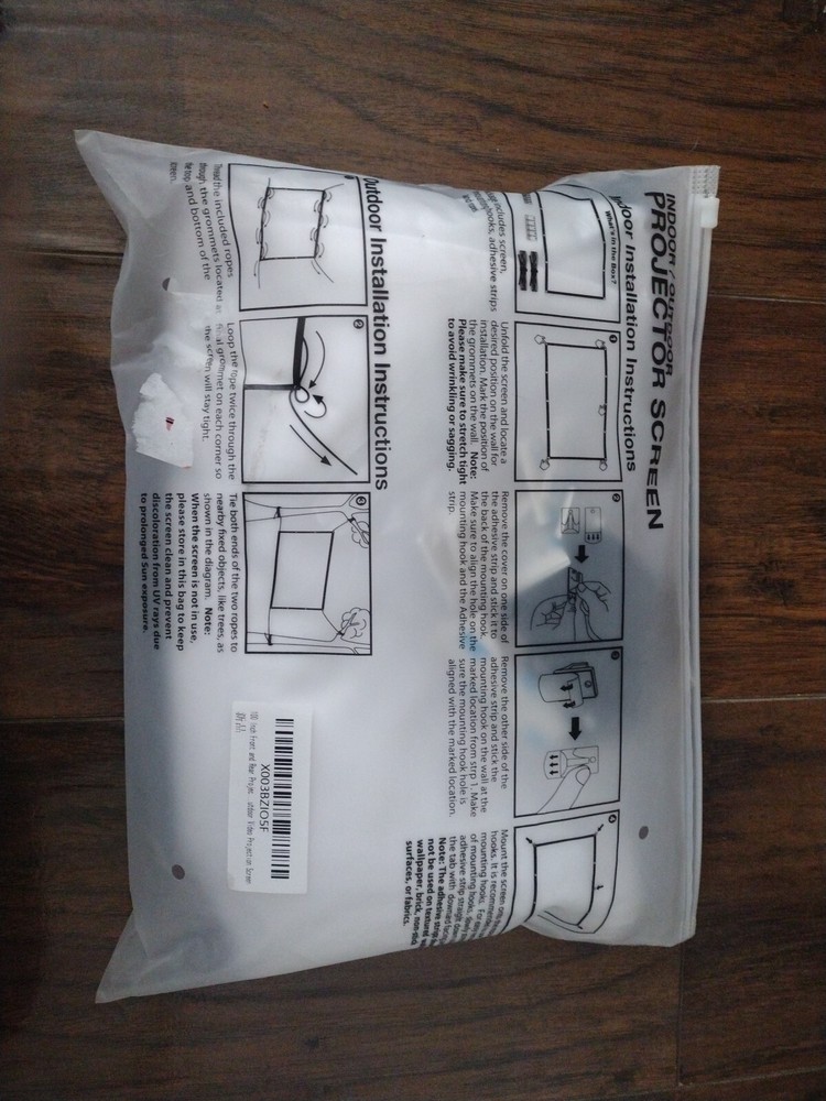 AAJK Projection Screen 100 inch, Washable Projector Screen Foldable EXC++