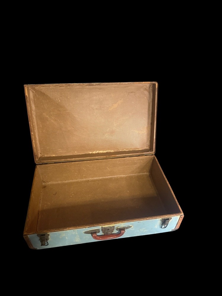 Painted Old Suitcase/sign