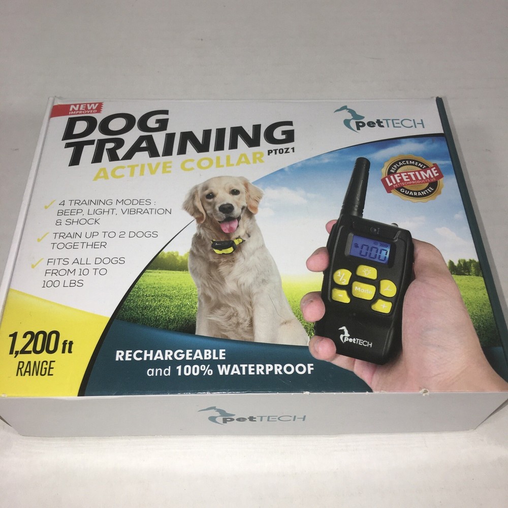 Dog Training Active Collar Model #PTOZ1 - Rechargable & 100% Waterproof