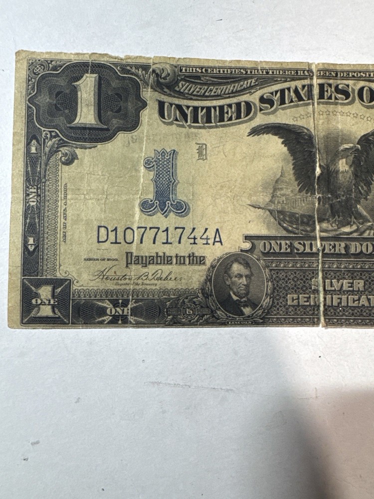 1899 $1 BLACK EAGLE Silver Certificate 🦅 Large Note