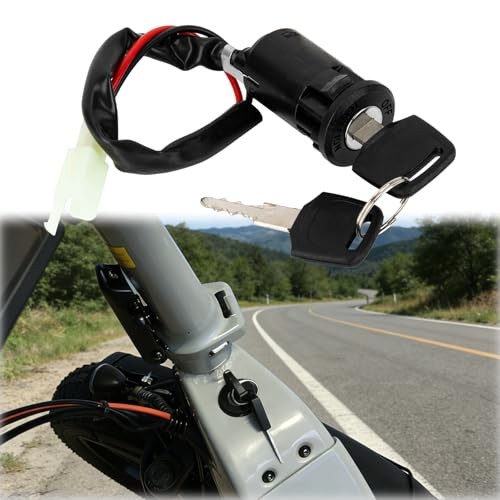 Ignition Switch with Key - Lock 2 Wire Key Switch Compatible with Electric