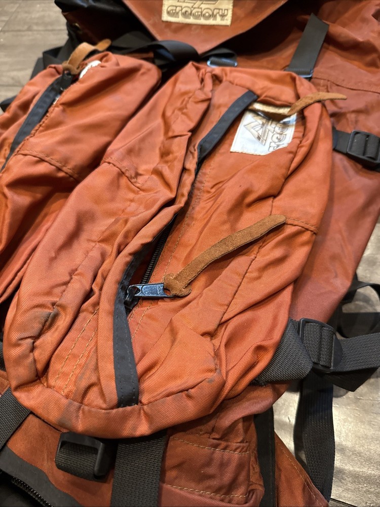 Vintage Gregory Frame Pack Hiking Trekking, 80's 90's Y2K Orange