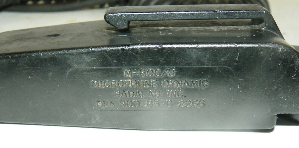 MICROPHONE DYNAMIC US MILITARY M-800/U BY RADALAB INC.