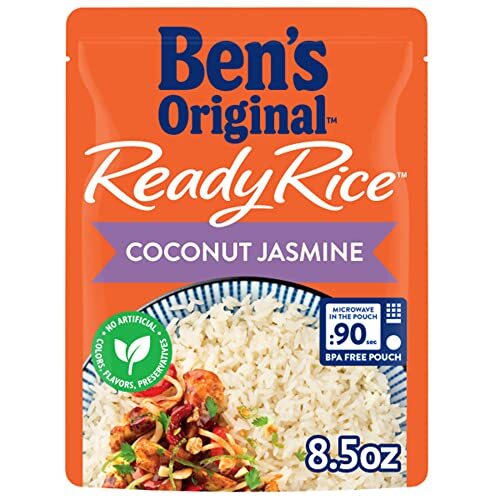 BEN'S ORIGINAL Ready Rice Coconut Jasmine Flavored Rice Easy Dinner Side 8.5 ...