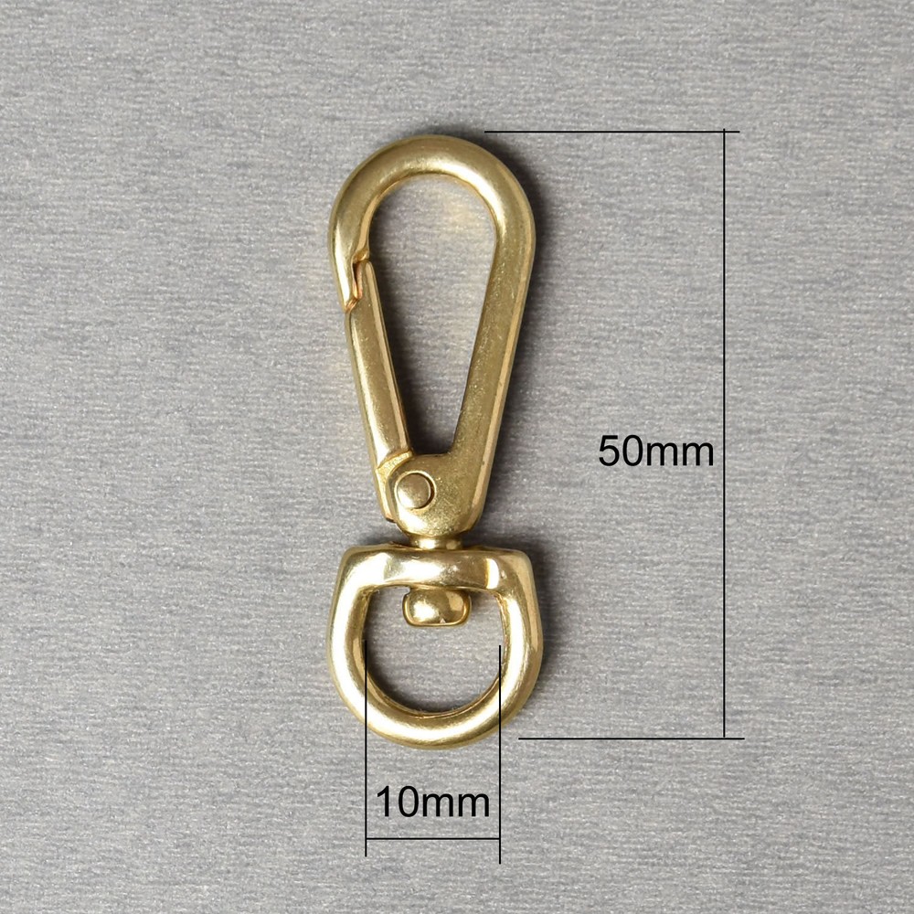 Solid Brass Clasps Lobster Swivel Eye Snap Trigger Clips Hook Stap Snap