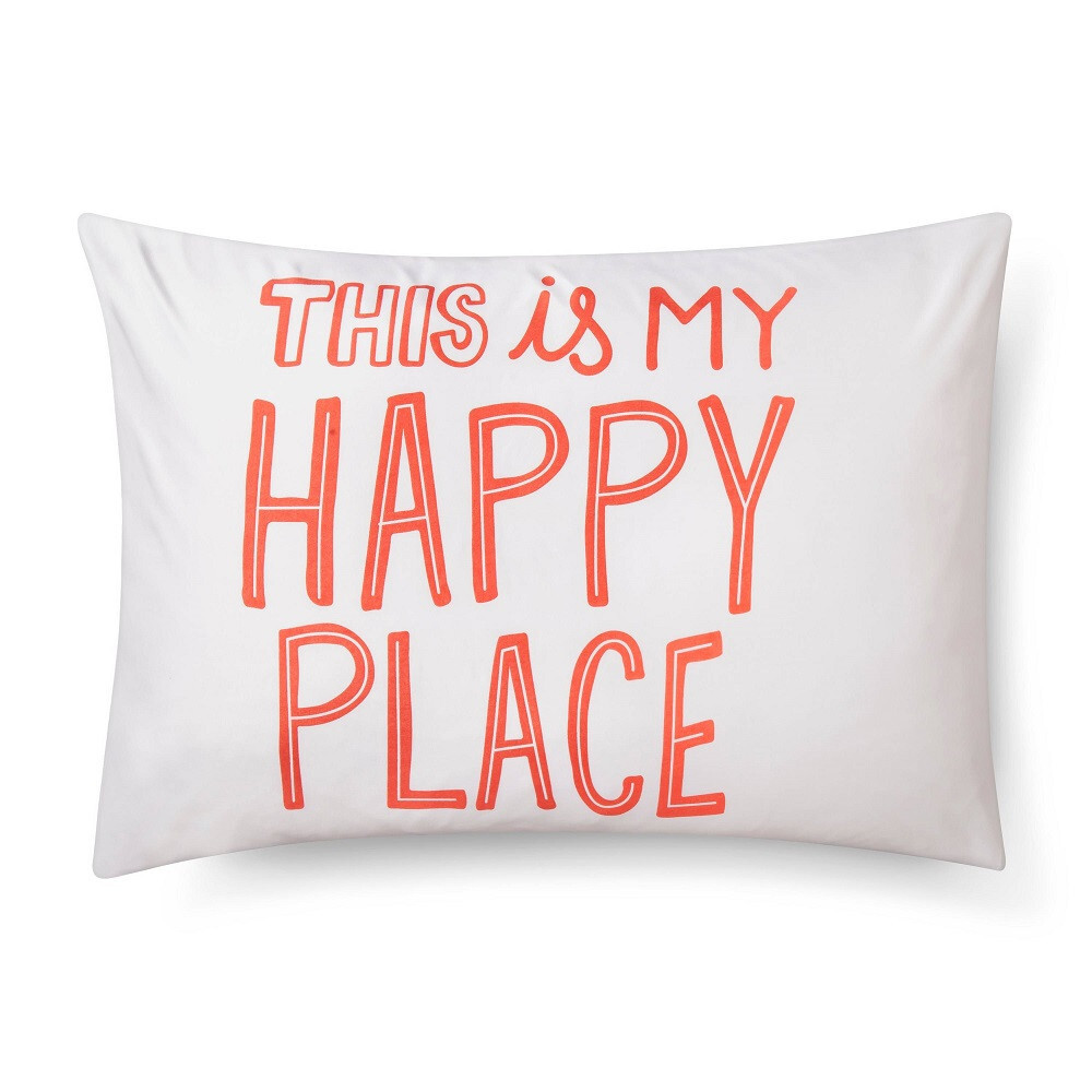Decorative Bedding Pillowcase  THIS IS MY HAPPY PLACE