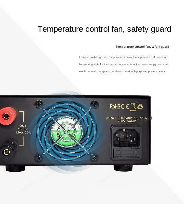 Dc13.8V 0-30A Power Supply Switching Regulator Filter Noise Regulation