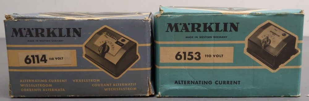 Marklin HO Vintage Assorted Transformers: 6153, 6114 [2]/Box