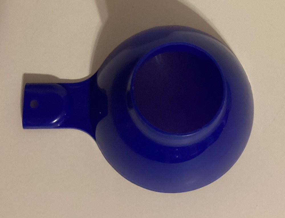 Vintage Large Canning Funnel Blue Plastic 2” Opening 5” Diameter