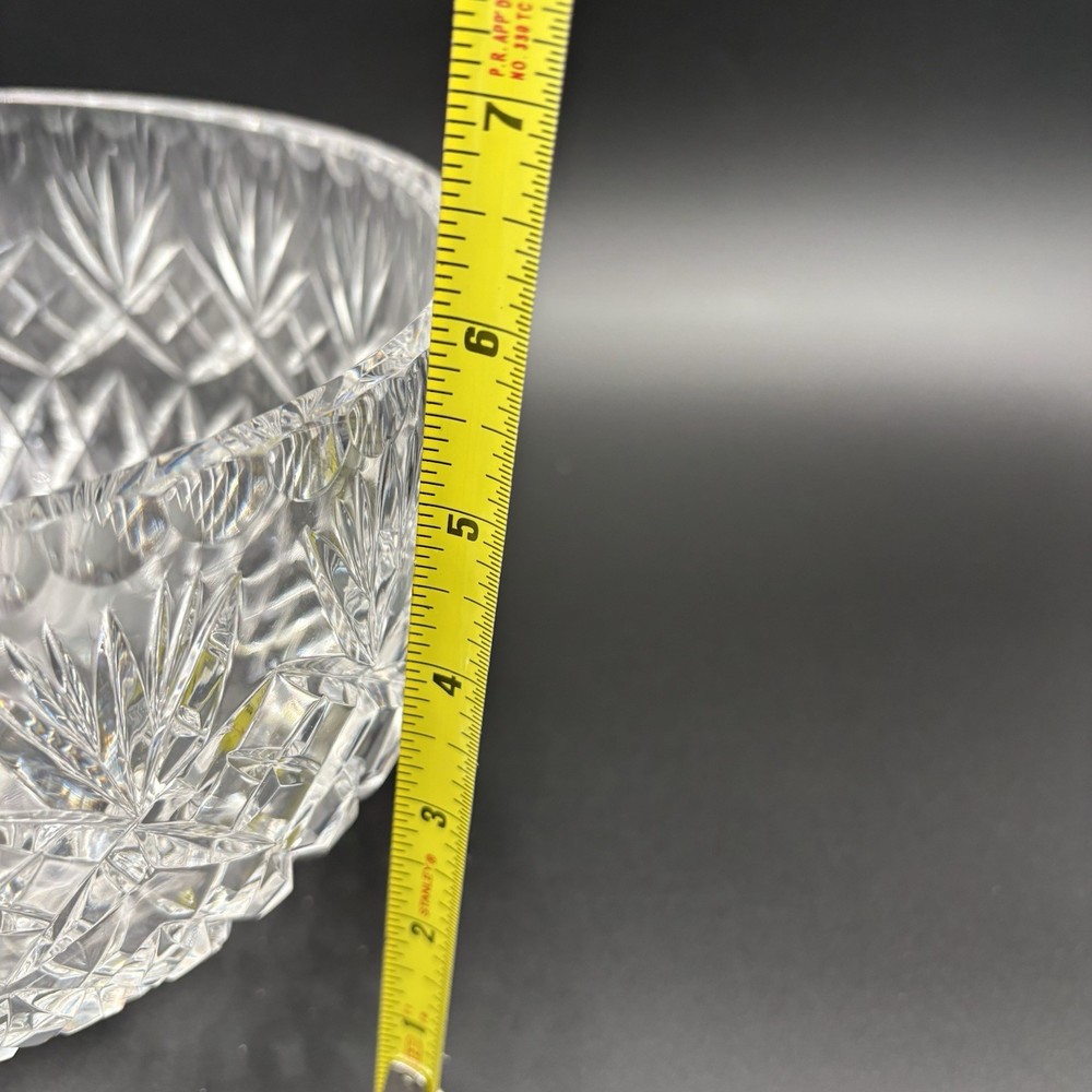 Stunning Vintage Cut Crystal Large Bowl 8”