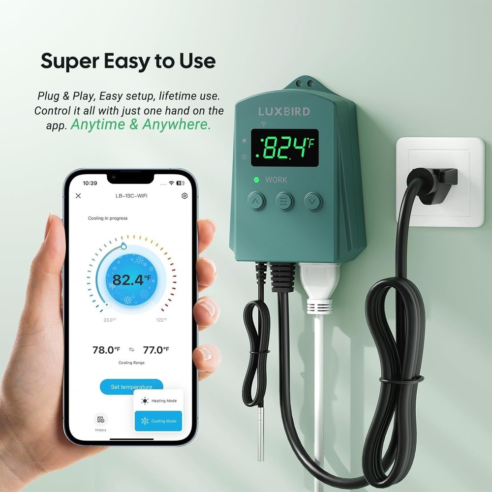 Remote Temperature Control with 365-Day Logging for Optimal Ecosystem Care