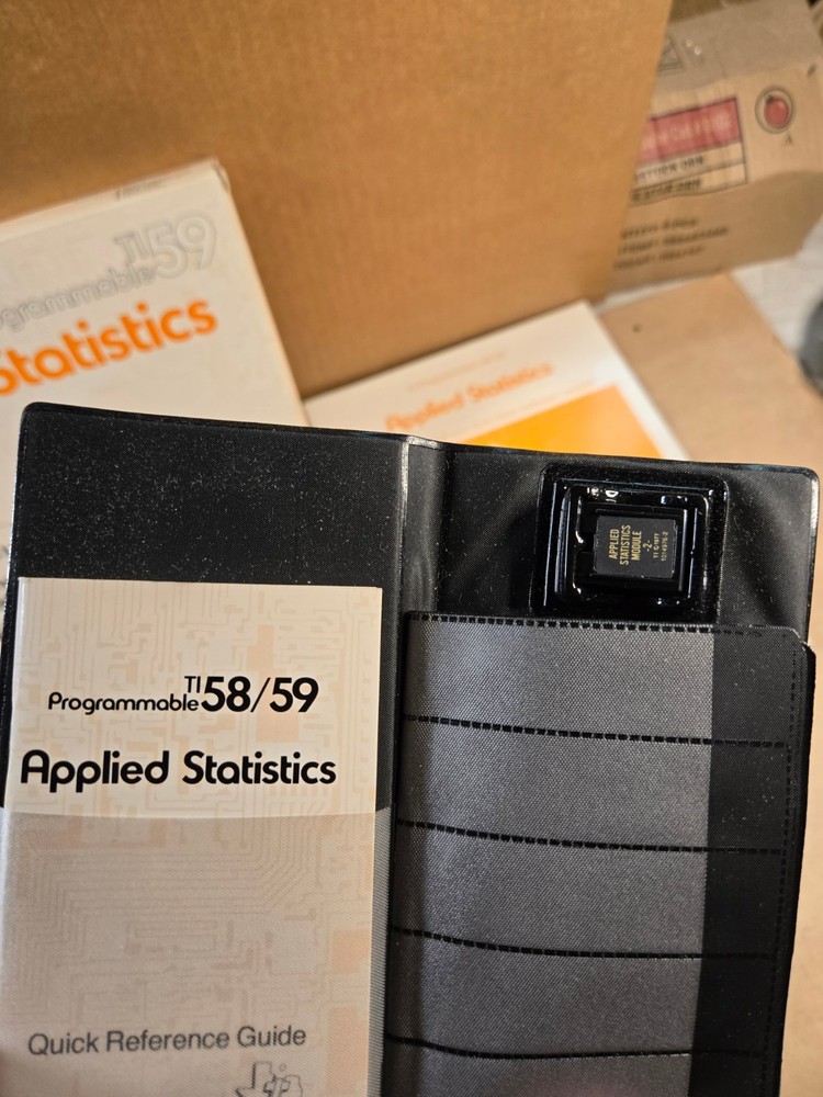 NOS Texas Instruments Applied Statistics Software Module For TI-58 TI-59