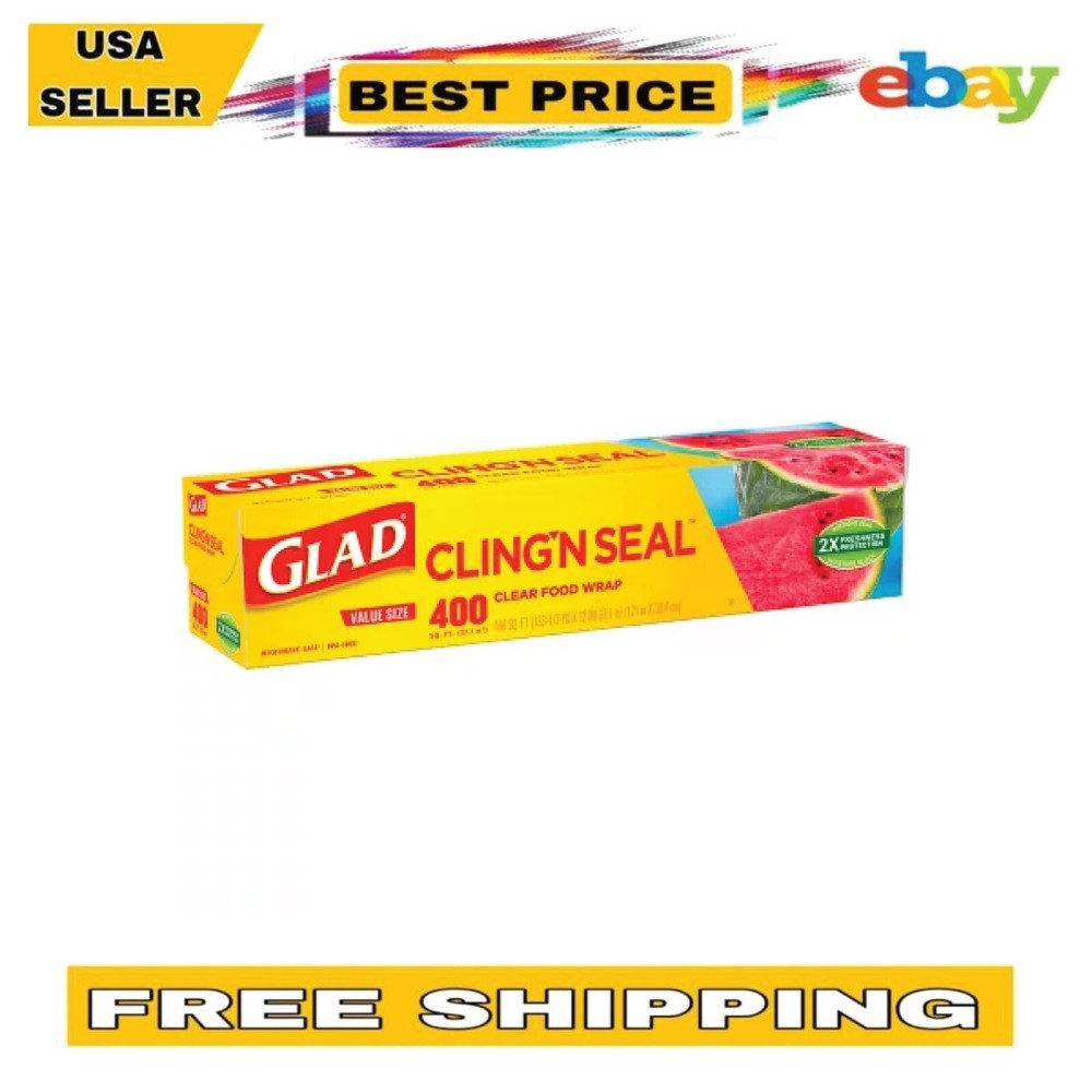 Food Wrap Glad Cling ‘N Seal Clear Plastic