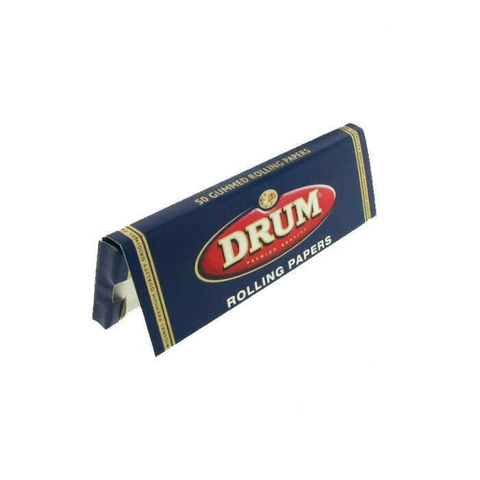 2x Drum Blue Regular Rolling Papers Standard