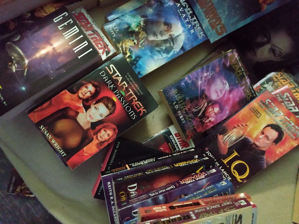star trek paperback books lot