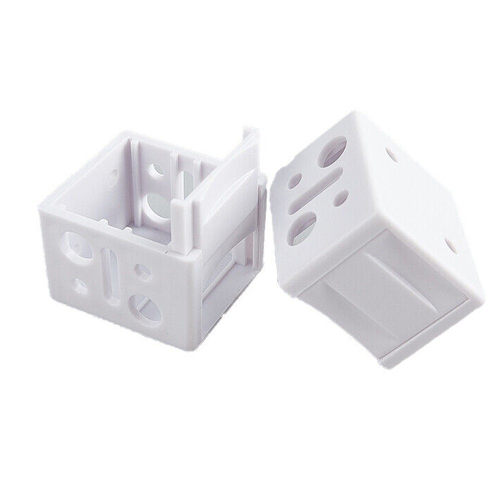 Blind Brackets Mounting Support Simple White Low Profile Box Plastic Reliable