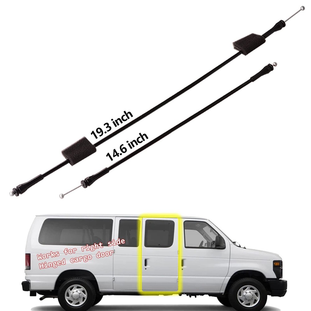 Side Door Latch Release Cable for Ford E-Series Van 1992-2014 - 2 Pack