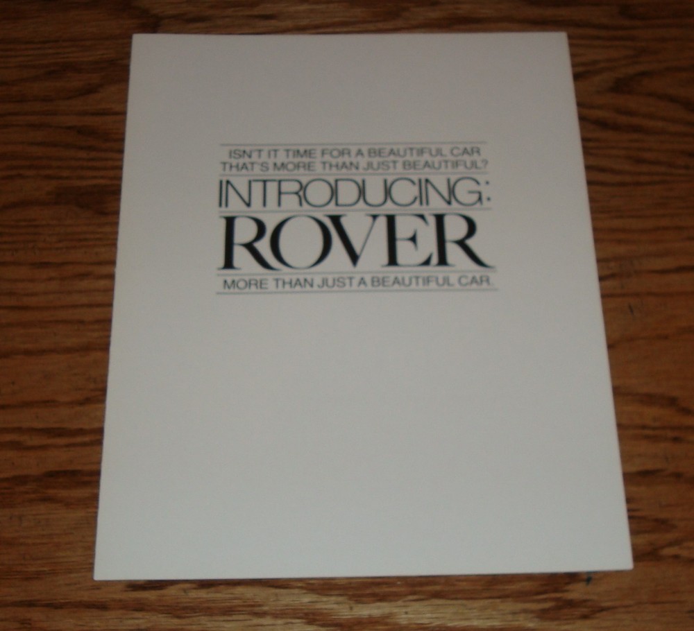 Original 1980 Rover Sales Brochure 80