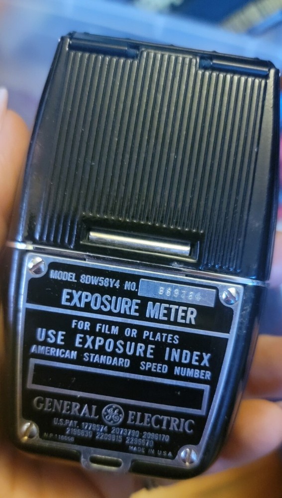 Vintage General Electric Exposure Meter, In Box, With Book