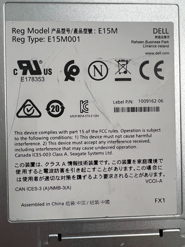 Dell 10G-ISCSI-2 TYPE B E15M Storage Controller for SCV2000 (X)