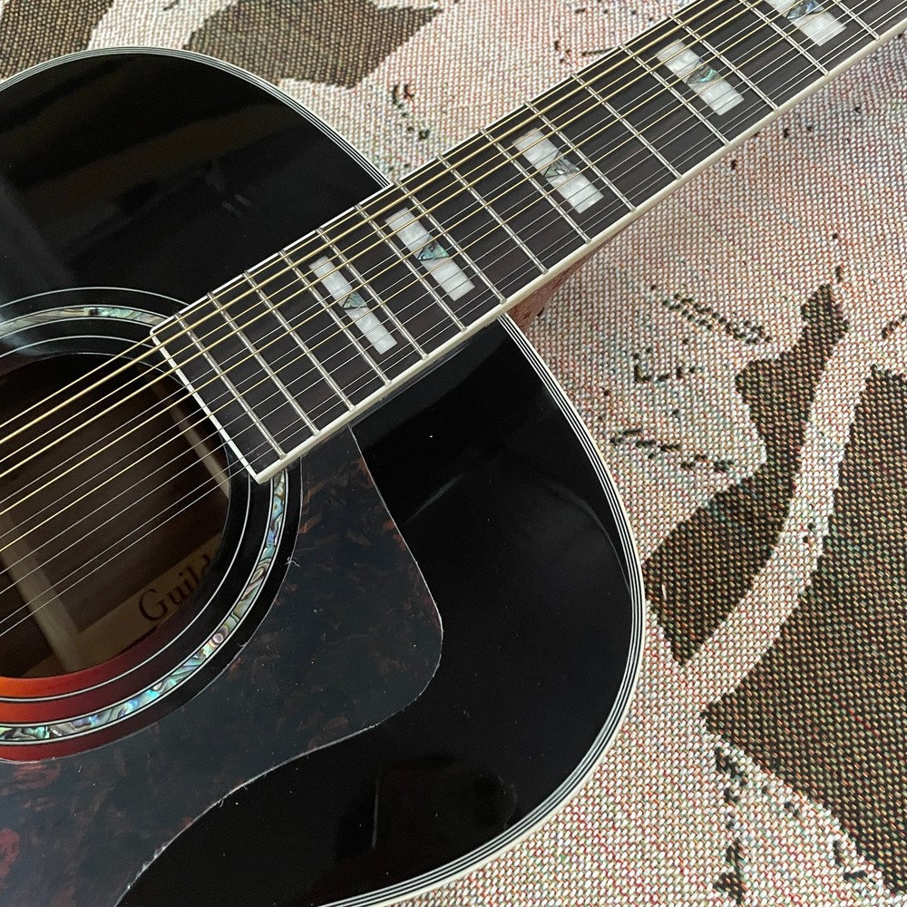 SJ200 Acoustic Electric Guitar 12sTRING Only Top Solid Spruce B&S Maple FreeShip