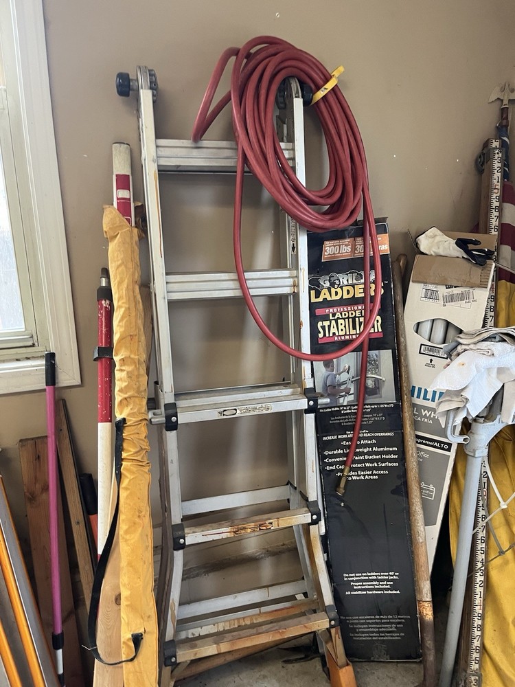 Little Giant Folding Step Ladder with new Folding Stabilizer Attachment