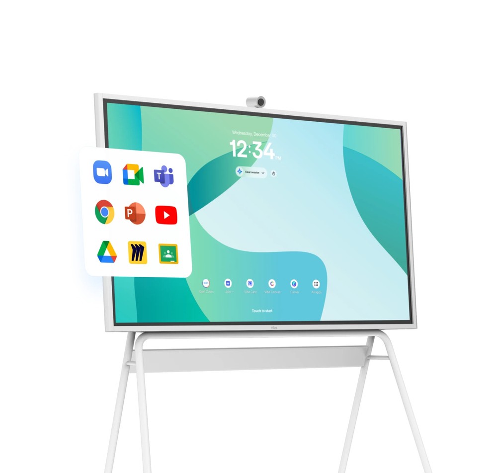 Vibe Interactive Smartboard Digital Display with Stand & Integrated Apps