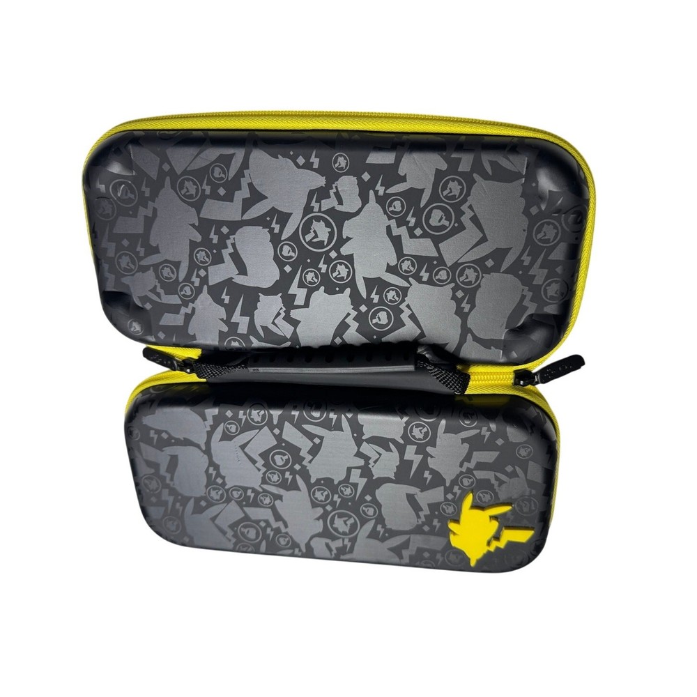 Pikachu Silhouette Nintendo Switch Case Raised Epoxy Design Game Storage