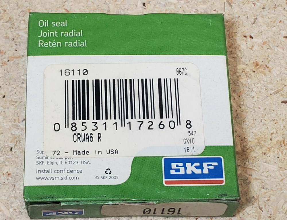 SKF 16110 - small bore seal - made in U.S.A