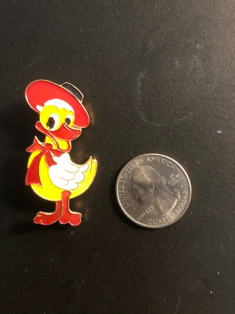 Old Vintage "Lady DUCK" 1 3/4" Pin