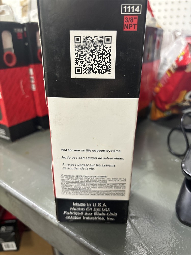 Milton #1114, 3/8" NPT Standard Pressure Regulator