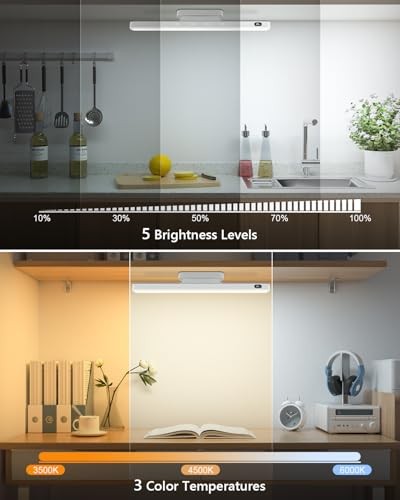 5W Led Light Bar with Remote Control, 2500mah 5W with Remote No Motion Sensor