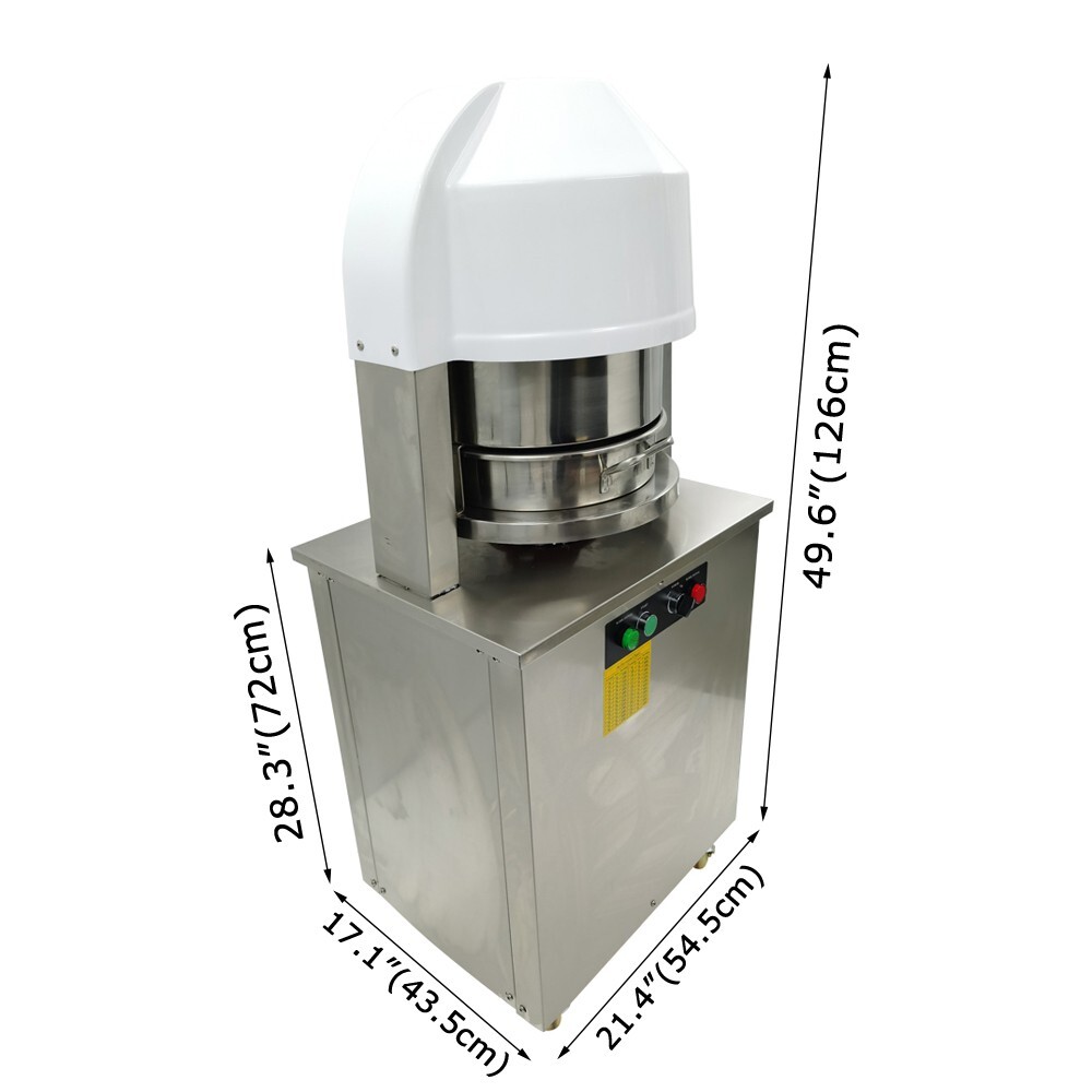110V Electric Automatic Dough Divider Cutter 20 Pieces Bakery Dough Roller