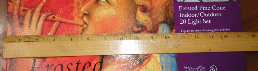 Frosted Pinecone 20’String Lights ~ Christmas Tree ~ Camping Multipurpose 2