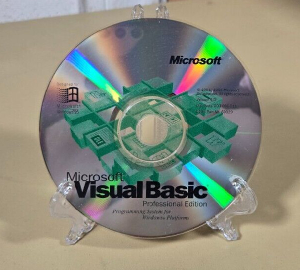 MICROSOFT Visual Basic Standard Edition 4.0 & Key Windows 9x/ME