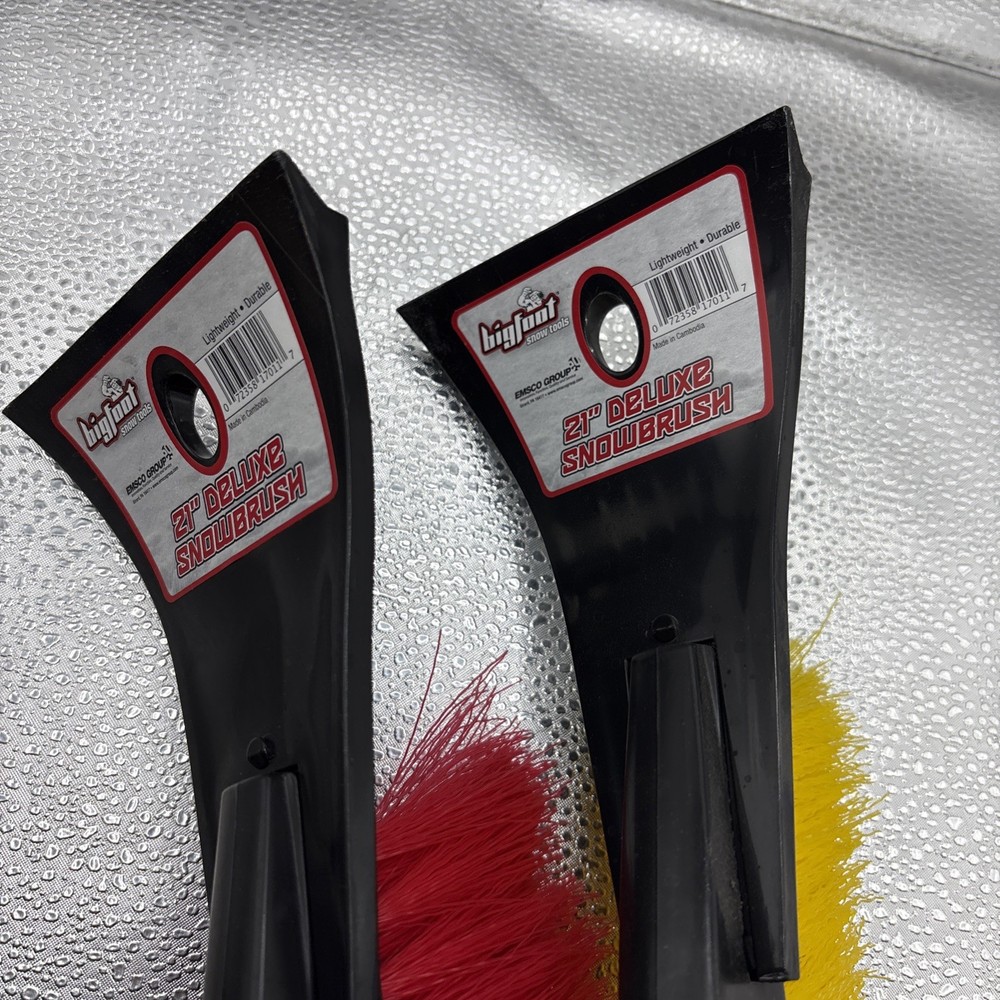 2 Bigfoot Snow Tools 21 Inch Deluxe Snowbrush Scraper Brush Full Windshield