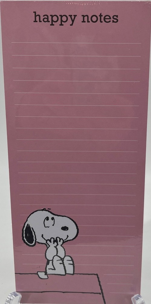 Peanuts - Snoopy Happy Notes Note Pad / Shopping List