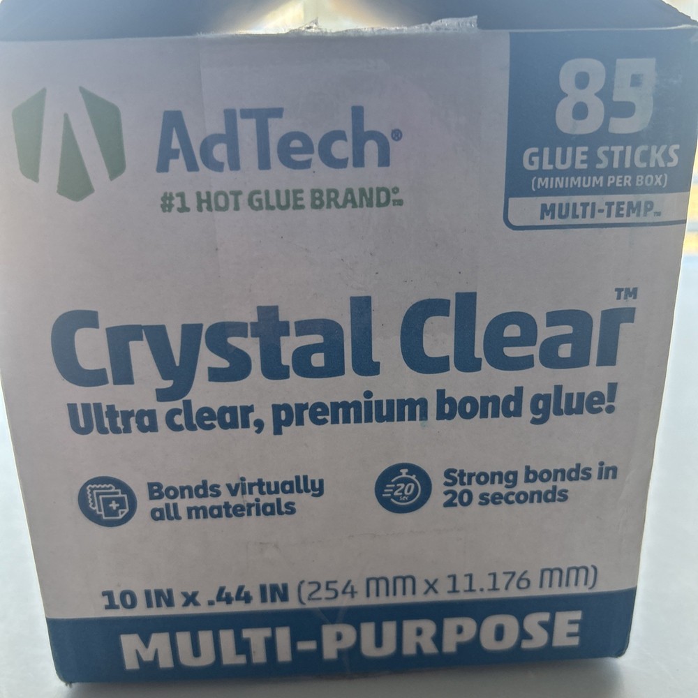AdTech Crystal Clear. Glue Gun Sticks - Multi Temp Full Size, Bulk Pack🟡1E