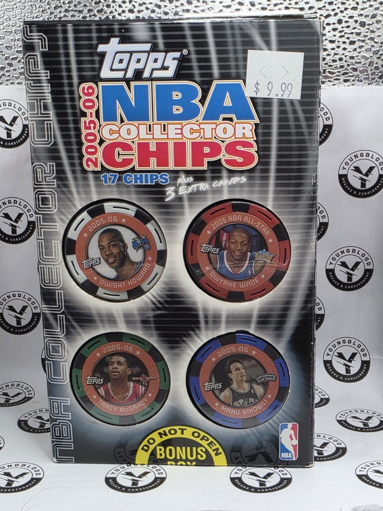 2005-06 TOPPS CHIPS SEALED BLASTER BOX - 20 CHIPS - VERY RARE - KOBE - LEBRON??