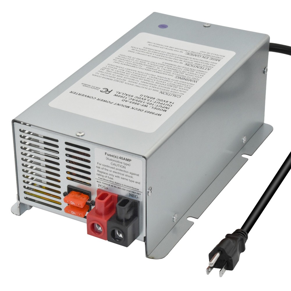 WF-9865-AD 65Amp Deck Mount Converter Replacement for RV Trailer Camper WF-9865