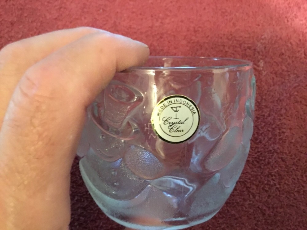 Glass Snowman Holiday Cup by Crystal Clear