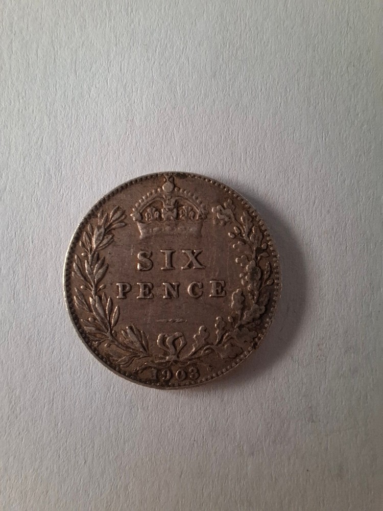 Coin GB; 6 Penny; 1903; VF
