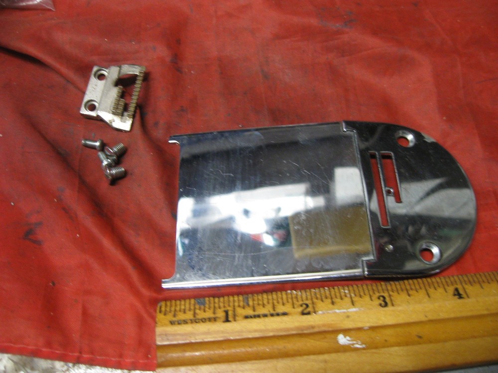 Dressmaker Sewing Machine NEEDLE BOBBIN PLATE  Unknown Model # Nice