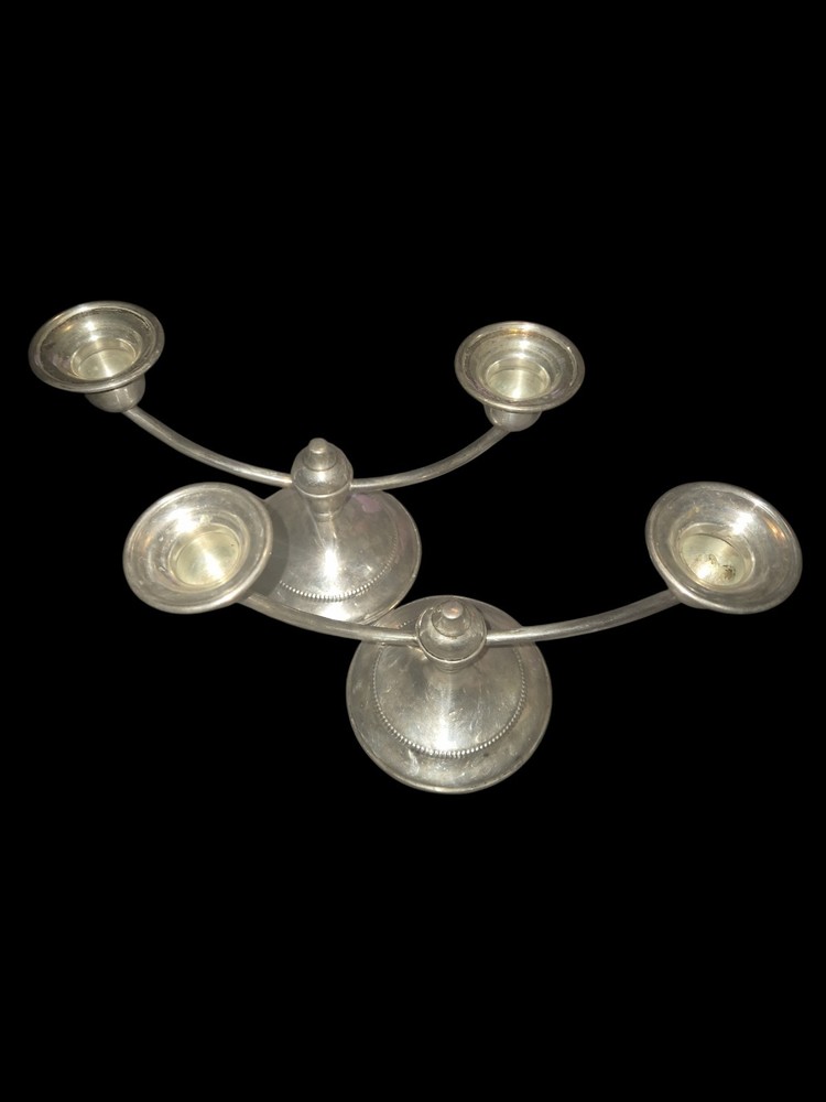 Lovely Vintage Sterling Silver Candelabra Set